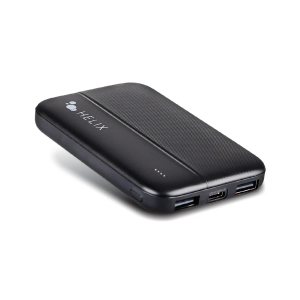 Helix ETHPB5 Power Bank Turbovolt+ 5000mAh 3-Port Portable Battery with Charger