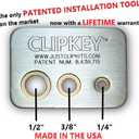 86730 JCCK385 Just Clips 3/8" Snap Rings & O-Rings for Cordless & air Impact Wrenches Including IR, CP, & All Brands. Includes The ClipKey Snap Ring Installation Tool (5 Snap Rings & 5 O-Rings)