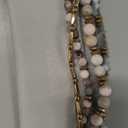 VISOOM Beaded Boho Bracelet for Apple Watch Series 11 10 Bands 42mm 41mm 40mm 38mm Women, Fashion Handmade Cute Crystal beads Stretchy Watch Strap for IphoneiWatch Bracelet Bands (Pink Zebra)