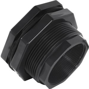 3 Inch PVC Bulkhead Fitting (NPT Threads) - Heavy-Duty Water Tank Connector Plumbing Bulkhead Pipe for Water Tank Pipe Connector, Rain Barrels, Water Tank, Aquariums, Pools