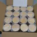 SHOWIN Thick Candle Jars for Making Candles 16 Pcs, 4 OZ Empty Jars with Wood Lids for Candle Making, Sample Container - Dishwasher Safe,Clear