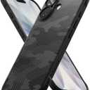 Ringke Onyx for iPhone 17 Case, [Feels Good in The Hand] Oil & Dirt Resistant, Individual Lens Covers for Cameras, Non-Slip Enhanced Grip Lightweight Cover - Camo Black
