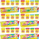 Play-Doh Bulk 4 Pack Vibrant Colors, 32 Colorful 3 Ounce Cans of Modeling Compound, Kids Arts & Crafts, Preschool Toys for Girls & Boys 3+