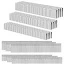 HW HAMWOO 18 Gauge 1800PCS,1/4" Narrow Crown Staples (1/2"- 400; 3/4"- 400; 1"- 400) and Brad Nails (5/8"-300,3/4"-300), Suitable for Most Brand of 18 Gauge Stapler