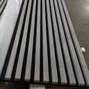 Art3d 2-Pack 108" x 12" Acoustic Wood Panels for Wall, Soundproof Wood Slat Panel for Wall and Ceiling, 3D Fluted Sound Absorbing Paneling for Interior Wall Decor, Living Room, Bedroom - Smoky Oak