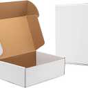 Timirog White Shipping Boxes 12x9x4" 20 Pack- Corrugated Cardboard Mailing Box for Small Business, Tab Locking Literature Mailer Packaging Supplies for Packing Gifts Craft