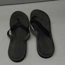 ONCAI Women's Flip Flops Comfortable Arch Support Yoga Mat Summer Beach Walking Thong Cushion Sandals Ladies Outdoor Vacation Essentials Slide Shoes Rubber Soles US Size 5-11 (Black)