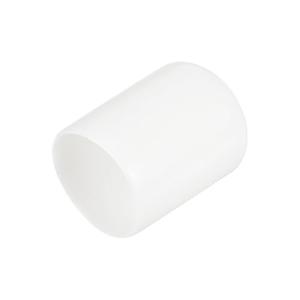 uxcell 25pcs Rubber End Caps 5/8"(15.5mm) ID Vinyl Round End Cap Cover Screw Thread Protectors White