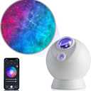 BlissLights Sky Lite Evolve - Star Projector, Galaxy Projector, LED Nebula Lighting, WiFi App, for Meditation, Relaxation, Gaming Room, Home Theater, and Bedroom Night Light Gift (Blue Stars)