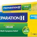 Preparation H Hemorrhoid Symptom Treatment Cream (0.9 Ounce Tube), Maximum Strength Multi-Symptom Pain Relief with Aloe