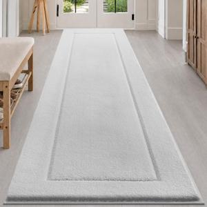 Microfiber Runner Rug 30" x 96", Bathroom Rug for Kitchen, Hallway