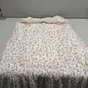 Women's Chiffon White Flowy Maxi Skirts Boho Fall Elastic Waisted Pleated A Line Long Skirt for Women 2025 S