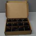 12 Pcs Velvet Christmas Balls Bulk Shatterproof Plastic Christmas Tree Decorations for Decorative Hanging Baubles (12, Black, 2.36Inch)