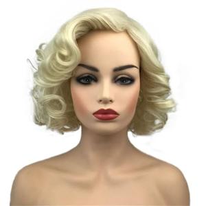 Aimole Women Short Curly Wig Synthetic Hair Cosplay Costume Halloween Party Daily Everyday Wear Wig Heat Resistant (613E)
