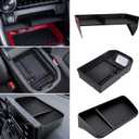 Upgraded Center Console Organizer Compatible with Toyota RAV4 2025 2024 2023 2022-2019 Interior Accessories, Armrest Storage Box, Dash Storage Tray(Not for New 10.5'' Multimedia Display)-3pcs