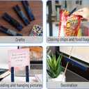 Mr. Pen- Large Wooden Clothes Pins, 2.9 Inch, 50 Pack, Natural Wood Clips for Crafts, Classroom Projects, Hanging Photos, Chip Bags, Decoration, Rust Resistant Spring, Dark Blue