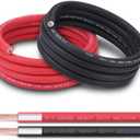 Shirbly 2/0 AWG Battery Cable 10FT Red+Black - 2/0 Gauge Pure Copper OFC Welding Cable (Upgraded with Thicker Insulation) - Higher Durability for Automotive, Battery, Solar, Generator