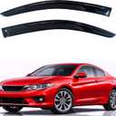 KPY Rain Guards Fit for 2013-2017 Honda Accord Coupe, Out-Channel Window Visors Vent Wind Deflectors 2PC, Car Accessories for 13-17 Accord (Coupe Only)