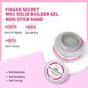 Solid Builder Gel for Nails 240g 4oz Builder Gel Nail Kit Non-sticky for Nails Extension DIY Nail Thickening Solution 3d Sculpture Hard Sculpting Glue Molding Building Forms UV Lamp