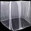 4 Corners Mosquito Net for Mosquiteros para Camas Bed Canopies Netting Bed Drapes Rectangular Mosquito Mesh for Camping Home Outdoor Travel Dormitory(White,L87 X W79 X H79 Inch)
