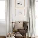 100% Blackout Shield Linen Blackout Curtains for Bedroom 96 Inches Long, Back Tab/Rod Pocket Living Room Drapes, Thermal Insulated Blackout Curtains 2 Panels Set, 50" W x 96" L, Beige