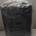 KROSER Hardside Expandable Carry On Luggage 22x14x9 Airline Approved With Front Business Pockets, 20 Inch Suitcases with Wheels, Carry on Suitcase with TSA Lock & USB Port, Black-Dark Red