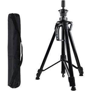 Mannequin Head Stand, 57 Inch Adjustable Wig Stand Tripod Metal Upgrade Foldable Wig Tripod Stand for Cosmetology Hairdressing Training