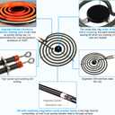 S-Union 4 Pack MP22YA Electric Range Burner Element Unit Set - 2 pcs MP15YA 6" and 2 pcs MP21YA 8" Replacement for Hardwick & Kenmore & Maytag & Norge & Whirlpool Electric Range Stove