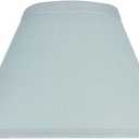 Aspen Creative 58728A Transitional Hardback Empire Shape UNO Construction Lamp Shade in Powder Blue, 4" Top x 9" Bottom x 6-1/2" Slant Height, Slip UNO 33mm
