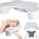 Wattne Side Sleeper Pillows with Arm Holes- Memory Foam Shoulder Pillow for Side Sleepers Neck Support & Rotator Cuff Pain Relief, 2PCS Pillowcase, Ergonomic Knee, Leg, Arm Pillow for Adults (Grey)