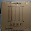 Extra Wide Baby Gates - 71.6-76.4 Inch, Black Metal Pressure Mounted Child & Pet Gates for Stairs & Doorways