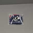 Arjen Kroos Men's Swim Briefs Sexy Bikini Contrast Color Swimsuit Swimming Briefs with Drawstring (Large, Navy Blue)