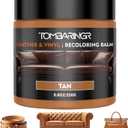 Leather Recoloring Balm  Repair Kit for Furniture Dye for Furniture Car Seats Shoes Repair Leather Dye for Scratched and Faded Couch Color Restorer - Tan