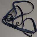 Heavy Duty Hands Free Dog Leash for Medium to Large Dogs for Comfortable Running, Jogging Walking | Dual D-Rings | Soft Padded Traffic Handle | Both Ends 360 Rotating Carabiners (Leash Length 7.7 ft) (Navy)