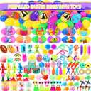 200 Pcs Prefilled Easter Eggs with Assorted Toys Inside,Basket Stuffers Easter Fillers,Easter Toys Bulk,Easter Egg Hunt Supplies,Prizes Classroom Events,Easter Party Favors Gifts for Kids Boys Girls