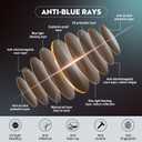 AABV Oversized Funky Reading Glasses for Women/Men Readers,Blue Light Blocking with Spring Hinges,Anti UV Ray/Glare/Eyestrain (4-pack Mix)