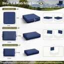 14 Pcs Outdoor Cushion Slipcovers All-Weather Patio Cushion Covers, Replacement Waterproof with Zipper for Patio Furniture, Sectional Couch 3 Sizes, Covers Only