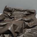 Bean Bag Chair PU Leather Bean Bag Sofa Cover Without Filler Couch Pouf Sofa Case Adults Beanbag Chair Lazy Armchair Couch Floor Seating Living Room Furniture(Brown)