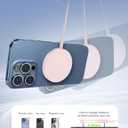 Magnetic Wireless Charger Fast Charge Strong Magnet Charging Pad for iPhone 17/16/15/14/13/12 - Series&AirPods Pro 4-2, Daul Ports, Case-Friendly, Ultra-Slim & Portable for Travel Nightstand Desk