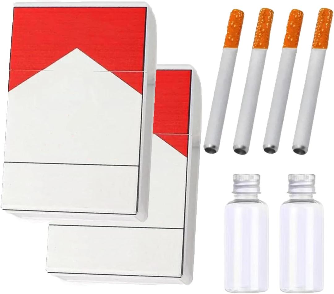 Bubble Cigarette Blower 2 Kit,Bubble Cigarette Stress Relief Toy Mini Bubble Blower Sticks Box Bubbles Toy Relaxation Birthday Christmas Party Gift for Men Women