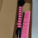 SEAAES 35 Inch Ice Scraper and Snow Brush for Car Windshield, Extendable Snow Scraper Brush with Foam Grip for Truck SUV Vehicle Window - Pink