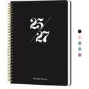 Monthly Planner 2025-2027, 2 Year Months Planner Calendar 2025-2027, July 2025 - June 2027, 7" x 10", 25-27 Monthly Calendar Planner, 24 Months, Perfect for School Office Home Planning - Black