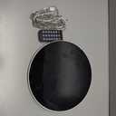 GLOKUUCA 10 Inch Large Digital Wall Clock with 9 Color Changing Remote Control, Date Week Temperature, Auto Brightness Dimmer Clock Night Lights,Blue+Green