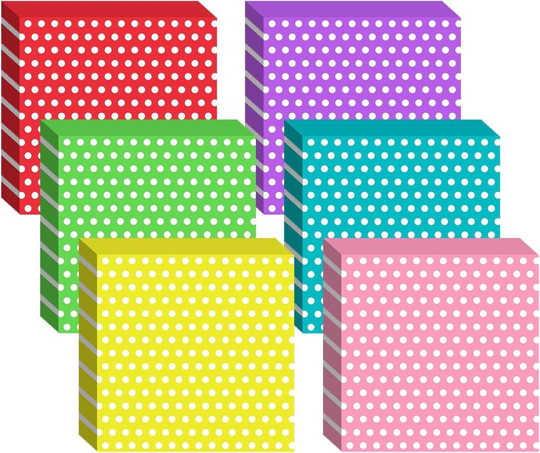 Fulmoon 300 Sheets Waxed Deli Paper Sheets for Food 12 x 12 Inch Polka Dot Dry Wax Paper Greaseproof Food Basket Liners Sandwich Wraps for Wrapping Bread Baking BBQ Picnic Party (Multicolor)