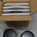 Famiware Nebula Ridge Stoneware Dinnerware Sets, Plates and Bowls Sets for 4, 8 Pieces Dishes Set, Microwave and Dishwasher Safe Kitchen Plates, Multi-color