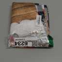 Arttown Christmas Kitchen Window Curtains and Valances Set 36 Inch, Xmas Tree Buffalo Plaid Short Tier Curtain for Cafe Living Room Bathroom, Winter Vintage 3 Pieces Set Kitchen Decor