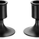 Sziqiqi Candlestick Candle Holders Black - Decorative Candle Holders for Candlesticks Taper Candles for Dinning Coffee Table Fireplace Mantel Home Decorations 2 Pieces (Black-style 1)