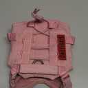 OneTigris Tactical Dog Harness Vest,No-Pull Service Dog Vest with Hook & Loop Panels,Adjustable Dog Vest Harness for Walking Hiking Training(Pink,XXS)