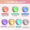 Radiant Renewal Skincare Wand, Red-Light-Therapy-Wand, Red-Light-Therapy-for-Face and Eye, 7 Colour Facial- and- Eye- Massager (Purple)