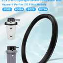 ECX1105 Diaphragm Gasket Compatible with Hayward Perflex DE Filters EC65, EC65A, EC75, EC75A Pool Filter Replacement Gasket for Hayward Spa and Pool Systems (1 Pack)